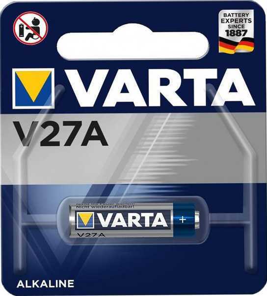 Батарейка Varta ELECTRONICS LR27/A27/MN27 BL1 Alkaline 12V (4227) (1/10/100) Элементы питания (батарейки) фото, изображение